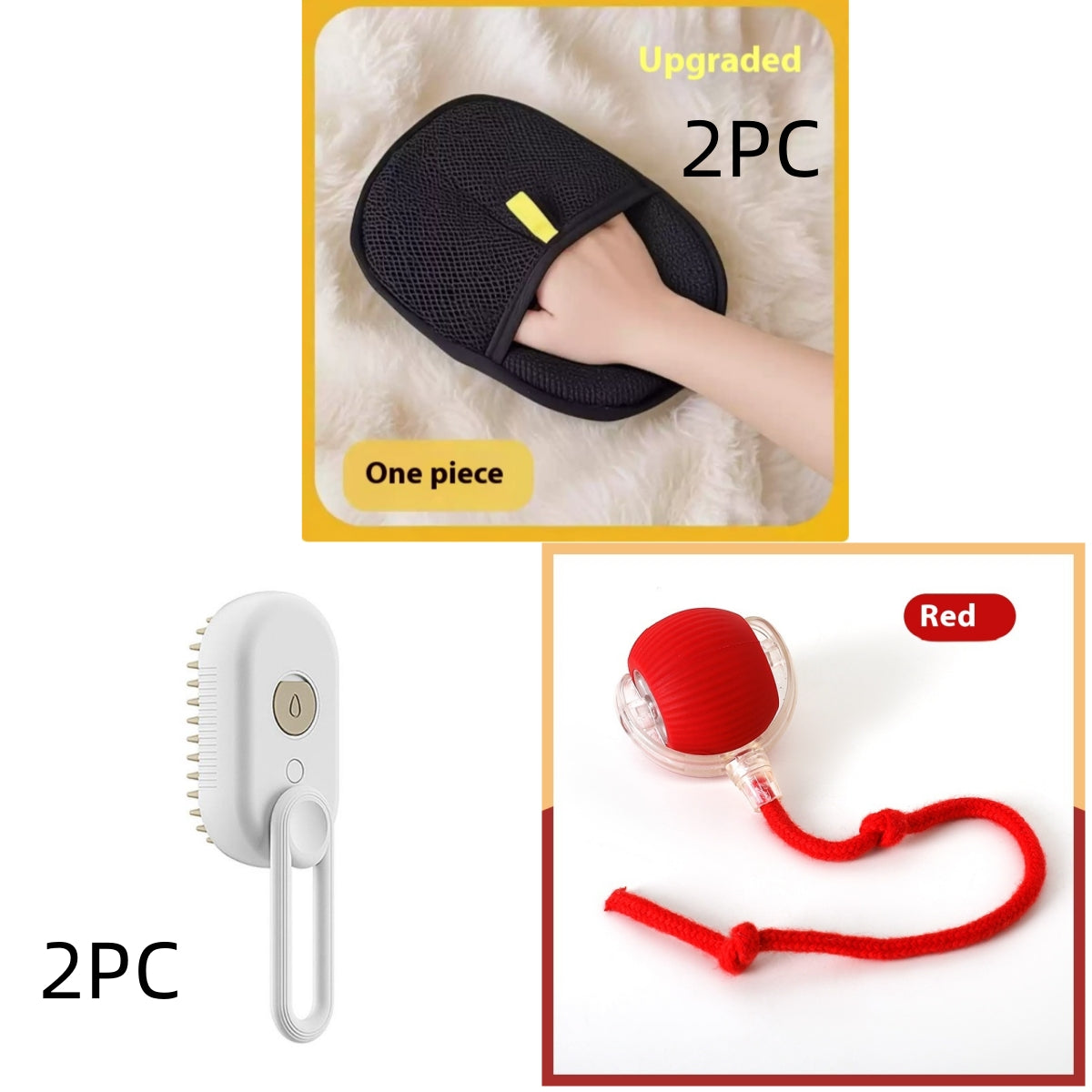 SteamGlow 3 in 1 Pet Brush